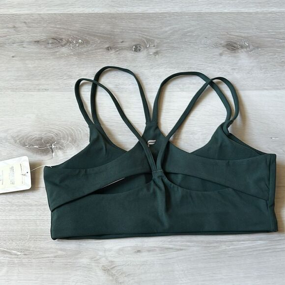 FABLETICS Principal Low Impact Bra DK GREEN SIZE M NWT - Picture 9 of 9